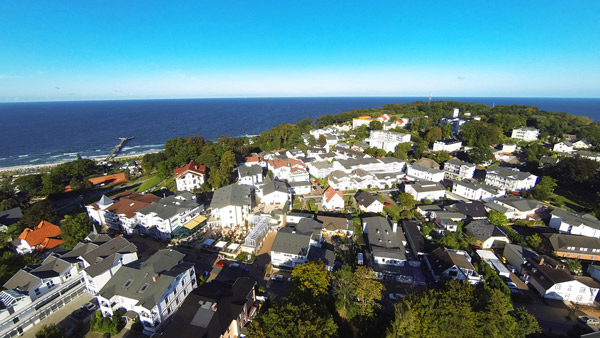 Blick auf Nordstrand mit Seebrücke